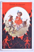 Képeslap hagyaték: kb 360 db régi képeslap, főleg művészeti és üdvözlő, kevés külföldi városképes la...