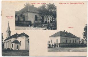 1910 Alsóbagod (Bagod), Római katolikus templom, iskola és plébánia / church, school and parish (EK)