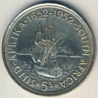 Dél-Afrika 1952. 5Sh Ag "Fokváros felfedezése" T:2 ph