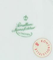 1972 Müncheni Olimpia porcelán tányér. Matricás, jelzett, kis kopással d: 9 cm