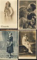 1900-1930 Hölgyek 16 db fotólap