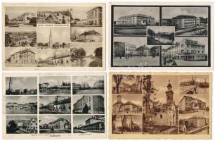 Érsekújvár, Nové Zámky; 8 db régi képeslap / 8 pre-1945 postcards