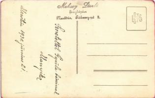 1930 Mezőtúr, óvodások csoportképe. Maksay László fényképész photo