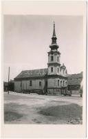 Budapest I. Tabáni plébánia templom, autó, villamos. photo