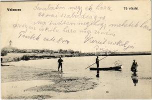 1915 Velence, tó részlet halásszal