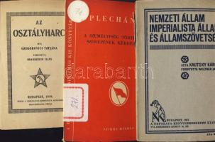 1915-1949 Kautsky K.: "Nemzet állam, imperialista állam és államszövetség", Grigorivici T.: "Az osztályharc" és G.V. Plechanov: "A személyiség történelmi szerepének kérdéséhez" könyvek
