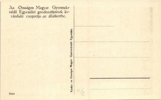 Az Országos Magyar Gyermekvédő Egyesület gondozottjainak kiránduló csoportja az Állatkertben