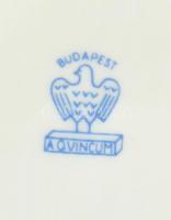 Aquicum porcelán Hyatt porcelán bonbonniere. Matricás, jelzett, d: 10 cm