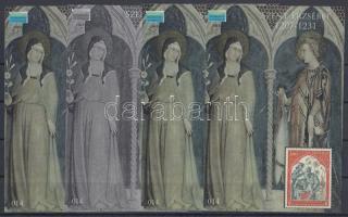 2007/30 Szent Erzsébet 4 db-os emlékív garnitúra azonos sorszámmal