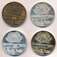 DN Letenye bronz, ezüstözött bronz, aranyozott bronz és ezüstözött piedfort emlékérmek 4xklf (42,5mm) T:1,1 (eredetileg PP)