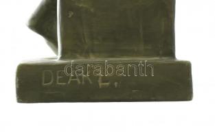 Deák László (1926-1970): Nő. Terrakotta szobor. Kopott, hibátlan. Jelzett. m:40 cm