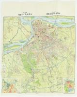 Belgrád térkép, kis szakadással, 59×47 cm