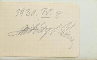 Zenei autogram gyűjtemény kis füzetben: Komor Vilmos, Beregi Osztkár. Melles Béla + néhány külföldi,...