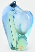 Bohémia kristály váza. Matricával jelzett hibátlan. 16 cm
