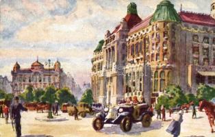 cca 1940 4 db képeslap a Szent Gellért gyógyfürdőről