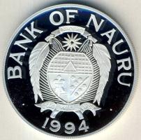 Nauru 1994. 10$ Ag "John Fearn-hajó" T:PP Csak 15.000db!