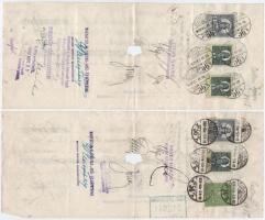 Budapest 1930. "Fehér Miklós Gépgyár Részvénytársaság" váltója bélyegzésekkel, okmánybélye...