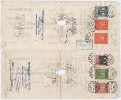 Budapest 1930. "Fehér Miklós Gépgyár Részvénytársaság" váltója bélyegzésekkel, okmánybélye...