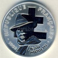 Franciaország 1993. 100Fr Ag "Jean Moulin" T:PP Díszdobozban!