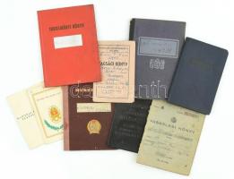 1941-1971 9 db vegyes igazolvány, okmány (Magyar Néphadsereg egyéni vállalási lap, katonai ülnöki igazolvány, vásárlási könyv, stb.)