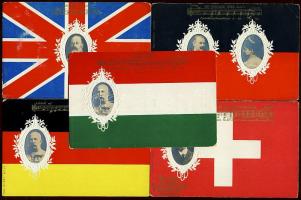 Himnuszok, dalok 21 db régi lap / Anthems, songs, 21 old postcards