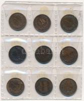 1893KB-1902KB 1f bronz (9xklf) T:1-,2,3  Adamo K1