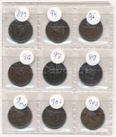 1893KB-1902KB 1f bronz (9xklf) T:1-,2,3 
Adamo K1