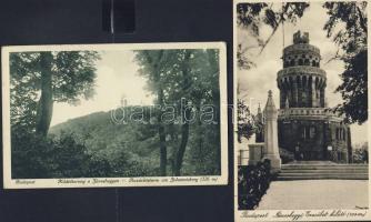 cca 1930 2 db képeslap a János-hegy kilátóról