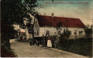 Graz, Petersbergen, Heinrich Spuller Gastwirtschaft und Kaffee z. Häuserl im Wald / cafe and restaurant