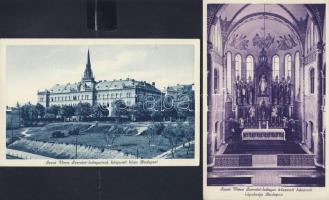 1930 2 db képeslap a Szent Vince Szeretet-leányainak központi házáról