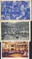1930-as évekből 3 db éttermi és szórakozóhelyi képeslap