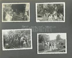 1942 II. világháborús fotóalbum 94 képpel a magyar csapatok lengyel-ukrán-orosz területeken (Grodek,...