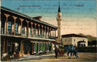 1916 Shkoder, Shkodra, Scutari, Skutari; Parruca / mosque + K.u.K. Baukompanie 2/46 K.U.K. FELDPOSTAMT 410 (EK)