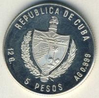 Kuba 1983. 5P Ag "Olimpia-síelés" T:exPP Csak 5000db!