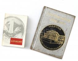 2 db numizmatikai témájú minikönyv: Történelmünk pénzeken, A forint.
