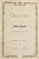 1954-1967 3 db díszes, illusztrált szocialista oklevél, feltekerve, sérülésekkel