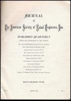 1956 Journal of the American Society of Naval Engineers, Inc. Vol. 68, No. 3. Számos fekete-fehér fo...