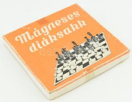 Mágneses diáksakk, retró sakk készlet, dobozában