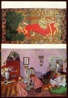 13 db modern Rippel-Rónai reprodukció / 13 modern art reproduction postcards: Rippl-Rónai paintings