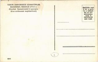 Budakeszi, Tábori Diakonissza Szanatórium, az intézet bejárata és a felvételi iroda, az intézet diak...