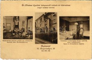 1927 Budapest VI. Dr. Förstner Gyuláné leánynevelő intézete és internátusa (angol rendszer szerint). Bulyovszky (ma Rippl-Rónai) utca 10. (EM)