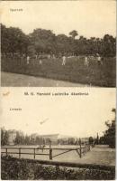 1917 Budapest VIII. M. k. Honvéd Ludovika Akadémia, sport tér, lovarda (EK)