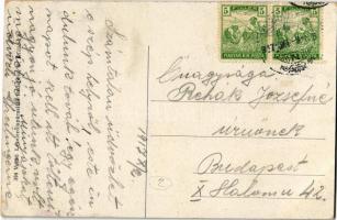 1917 Sátoraljaújhely, Wekerle tér és Kazinczy utca, gyógyszertár. Vasúti levelezőlapárusítás 394. (E...