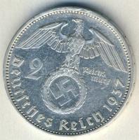 Német 3. Birodalom 1937A 2M Ag "Hindenburg" T:3 ph