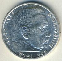 Német 3. Birodalom 1939A 2M Ag "Hindenburg" T:2/3+ ph.