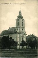 Breznóbánya, Brezno nad Hronom; Római katolikus templom és városháza. Fogyasztási Szövetkezet kiadása / Catholic church, town hall (EK)