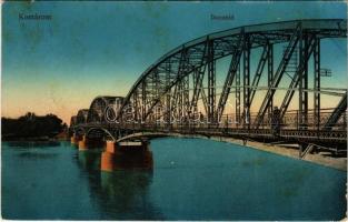 1916 Komárom, Komárno; Duna híd. Spitzer Sándor kiadása / Danube bridge (EB)