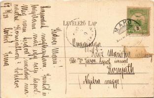 1907 Makó, Járásbíróság. Gaál László kiadása (EK)