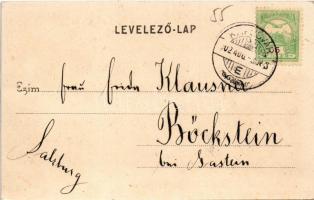 1902 Kaposvár, A város keleti része. Hagelman Károly kiadása