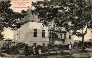 Balatonszemes, Szemes-Balatonfürdő; Dr. Kukuljevic József nyaralója, villa. Divald Károly műintézete (EK)